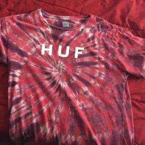Red Tye Dye huf t shirt